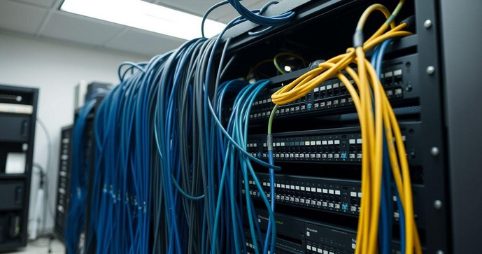 Montagem de Rack Cabeamento Estruturado
