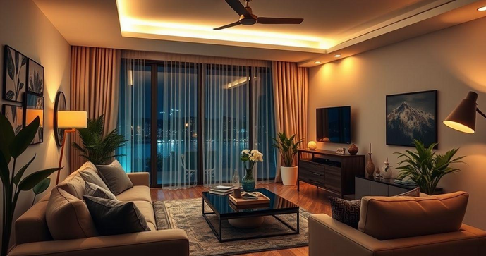 Automação iluminação residencial transforma seu lar em um espaço inteligente e eficiente